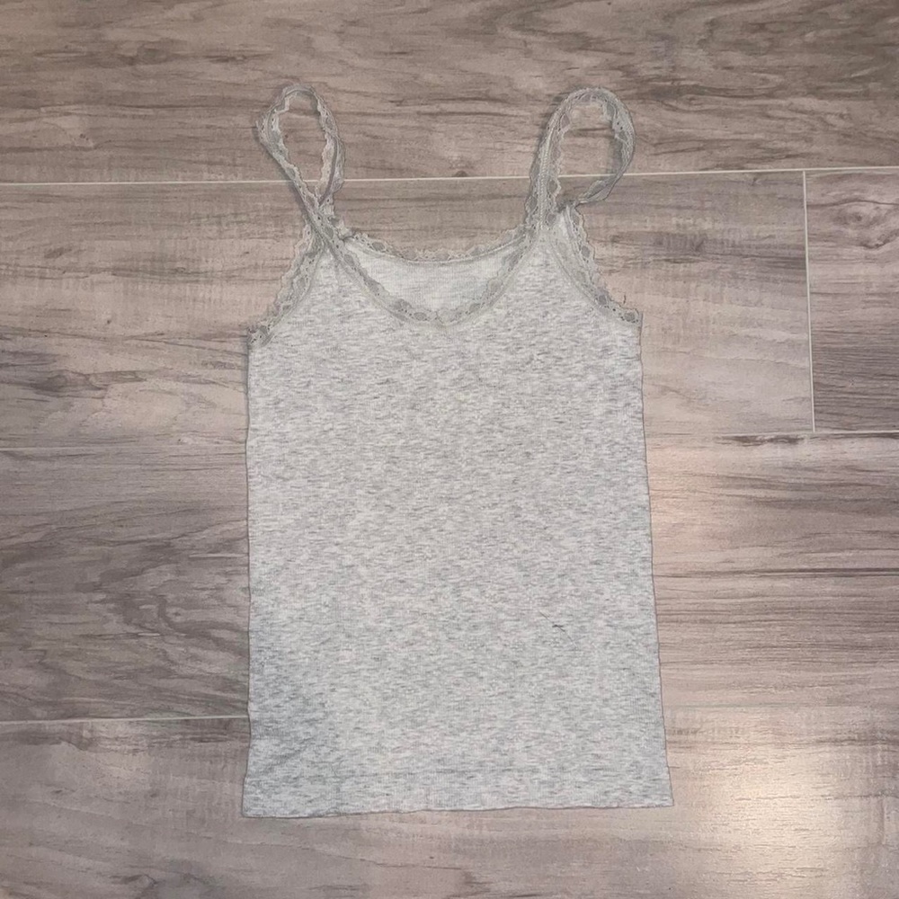 FABLETICS GREY BABY RIB TANK